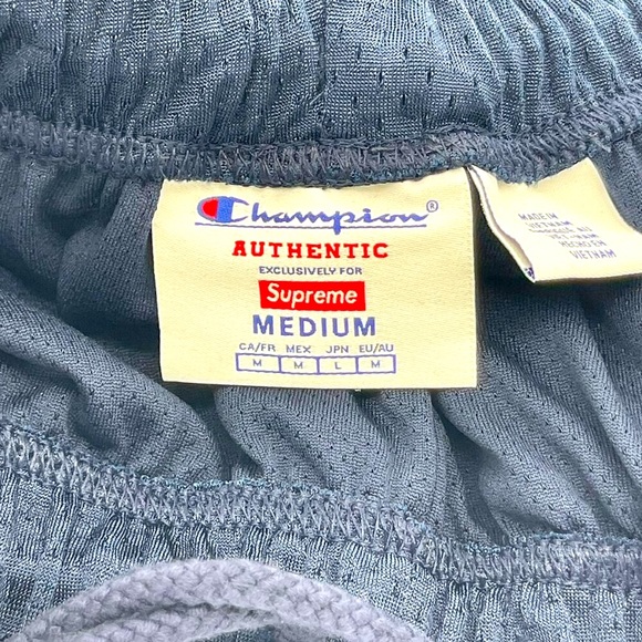Supreme x Champion Mesh Short Navy - Picture 9 of 13
